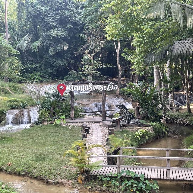🏝️☕️ดื่มกาแฟ ดูน้ำตกสวย🌳💦