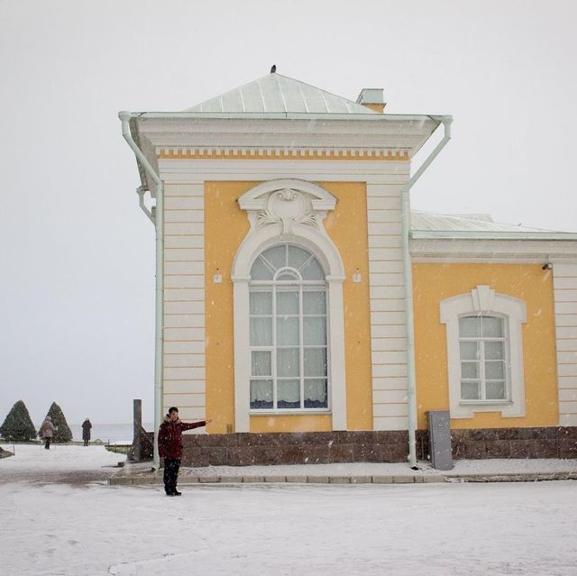 พระราชวังฤดูร้อน ในฤดูหนาว Peterhof st.peterburg