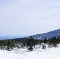 真冬の蔵王・刈田岳手前
