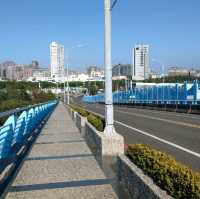 【台南遊記】不一樣的玩法--漫步漁光大橋到漁光島