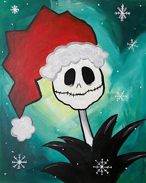 Embrace the fun at this Sandy Claws Paint & Sip Evening! | Back 40 Texas BBQ Restaurant & Catering