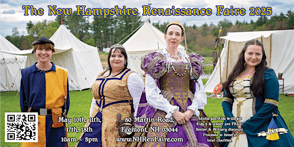 2025 New Hampshire Renaissance Faire-May 10th | Brookvale Pines Farm