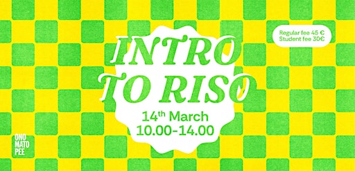Intro to RISO | Onomatopee