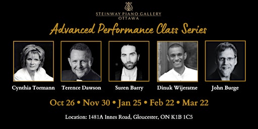 Advanced Performance Class March 2025 | Steinway Piano Gallery Ottawa