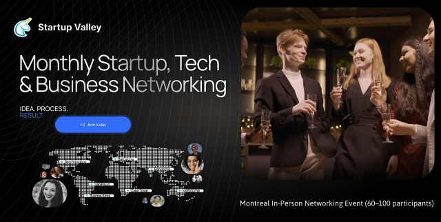 Monthly  Startup, Tech & Business Networking Montreal | Bar Dominion