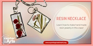 Resin and Floral Necklace | 5521 E Viking Blvd