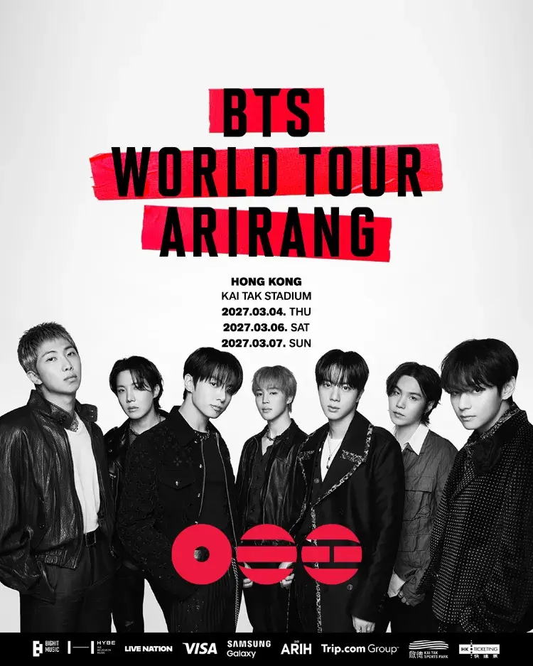 BTS WORLD TOUR ‘ARIRANG’ IN HONG KONG 2027 | Kai Tak Stadium