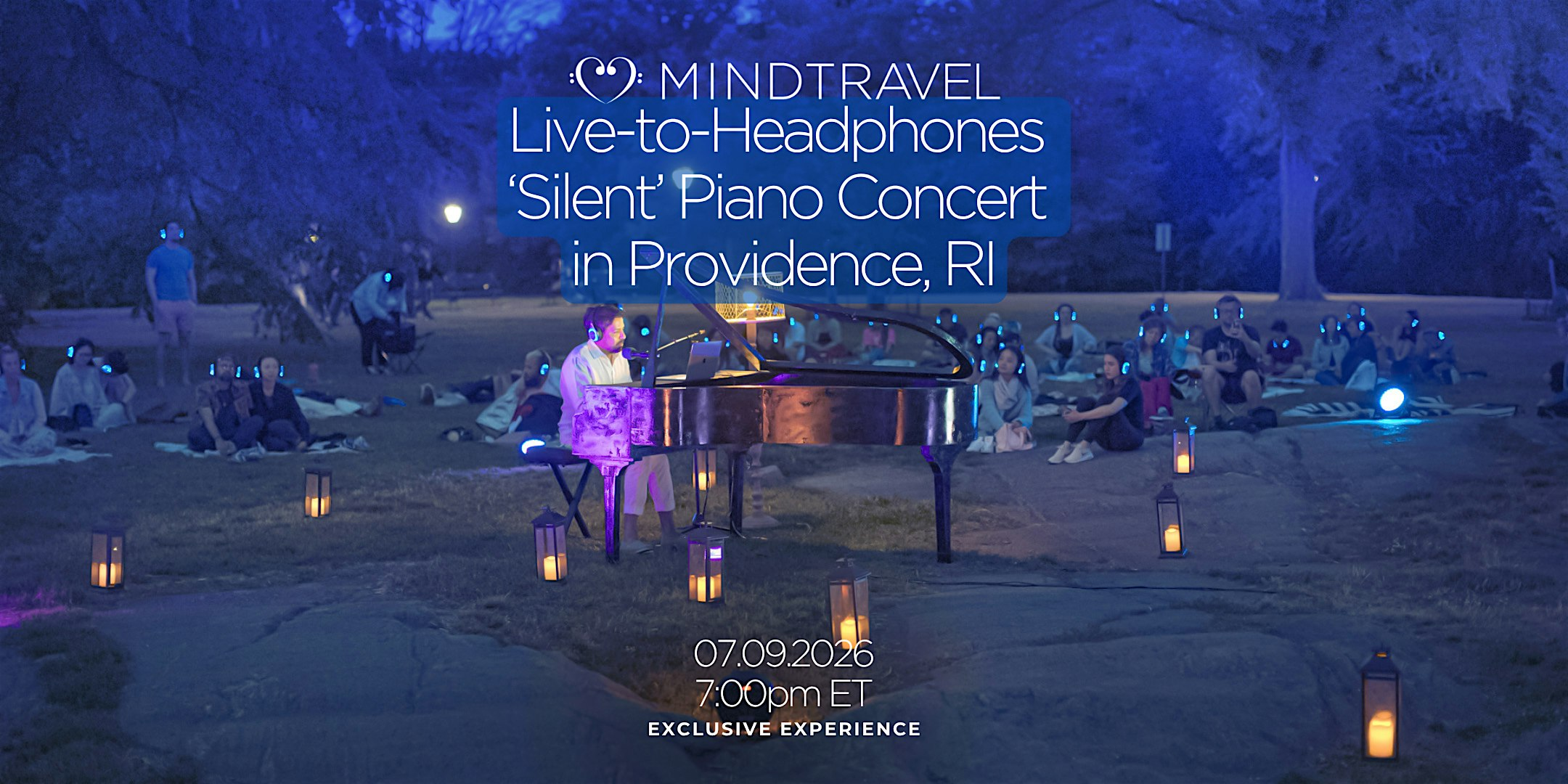 MindTravel July Live-to-Headphones Silent Piano Concert in Providence | Temple To Music