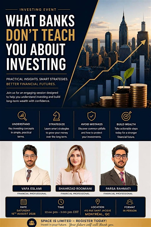 What Banks Don't Teach You About Investing | 413 Rue Saint-Jacques #7