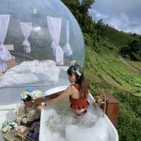 ลงอ่าง กลางเขา ที่ The Cloud  ม่อนเงาะ