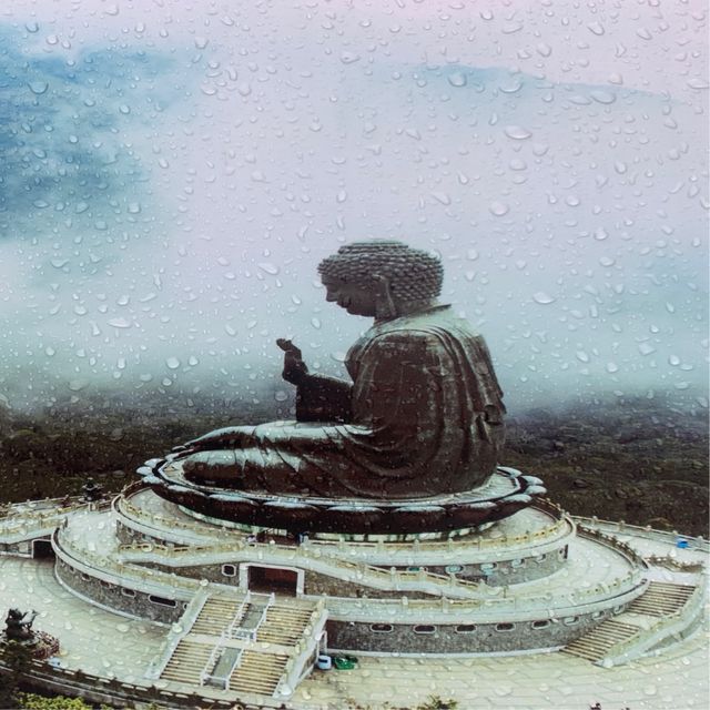 Stormy days at the incredible Buddha in HK