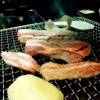 Bbq Black Pork Street in Jeju Island