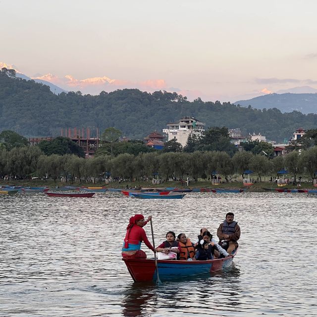 Phewa Lake in Pokhara city