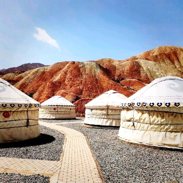 Kaoshan Yurts near Danxia Mountains