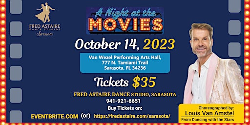 FRED ASTAIRE SARASOTA PRESENTS A NIGHT AT THE MOVIES (Sarasota) | Van Wezel Performing Arts Hall