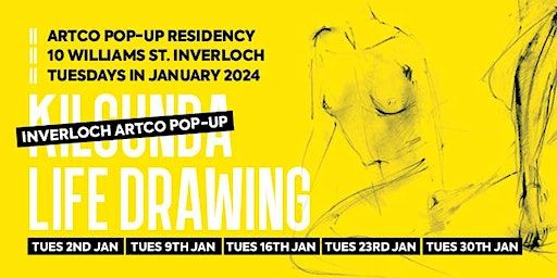 Life Drawing in INVERLOCH at ARTCO! | 10 Williams St