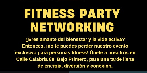 Fitness Networking Vermut | C. de Calabria, 88