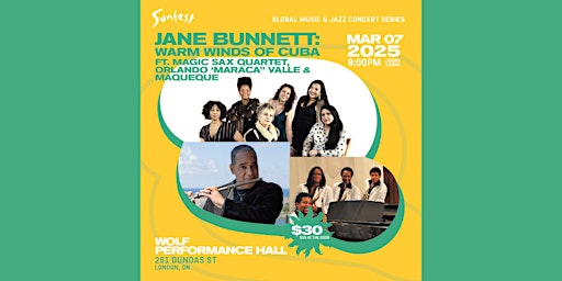 Jane Bunnett: Warm Winds of Cuba, Ft. Magic Sax Quartet | Wolf Performance Hall