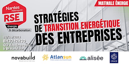 Matinale : Les stratégies de transition énergétique des entreprises | Maison de l'Entrepreneuriat et des Transitions