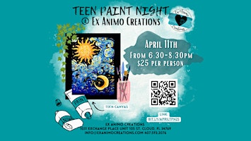 April Teen Paint Night | Ex Animo Creations