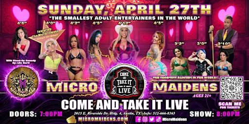 Austin, TX - Micro Maidens Dwarf Dancers @Come and Take it Live! | Come and Take It Live