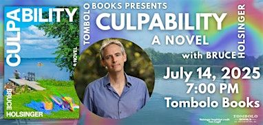 Culpability - An Evening with Bruce Holsinger | Tombolo Books