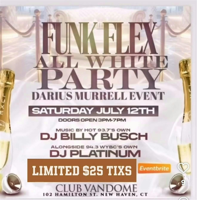 FUNK FLEX WHITE PARTY a Darius Murrell Event | Club Vandome