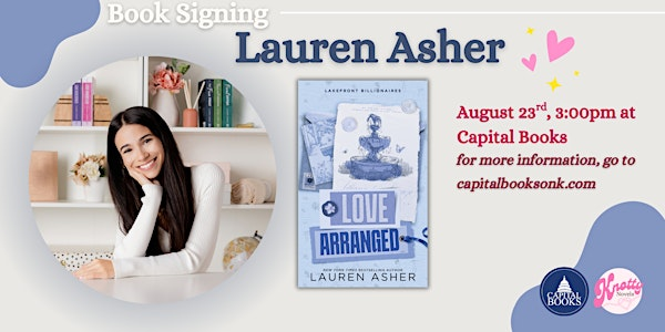 Lauren Asher - Book Signing | Capital Books