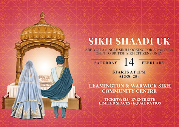 Sikh Shaadi UK Ages 25+ | The Sikh Cultural & Sports Community Centre