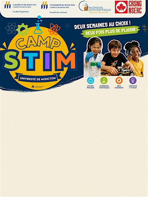 Camp STIM de l'Université de Moncton – Été 2026 | Faculté d’ingénierie