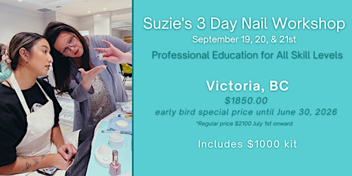 Suzie’s 3 Day Nail Workshop | 2832 Bryn Maur Rd