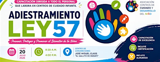 Adiestramiento Ley 57 | Centro de Convenciones José Miguel Class "El Gallito de Manatí"