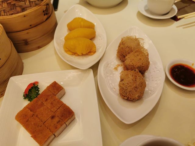 Dim sum in Times Square 