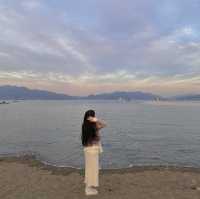 아름다운 핑크노을, [만성리 검은모래해변]