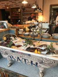Bath, UK: the best seafood restaurant! 英國最好食的海鮮！