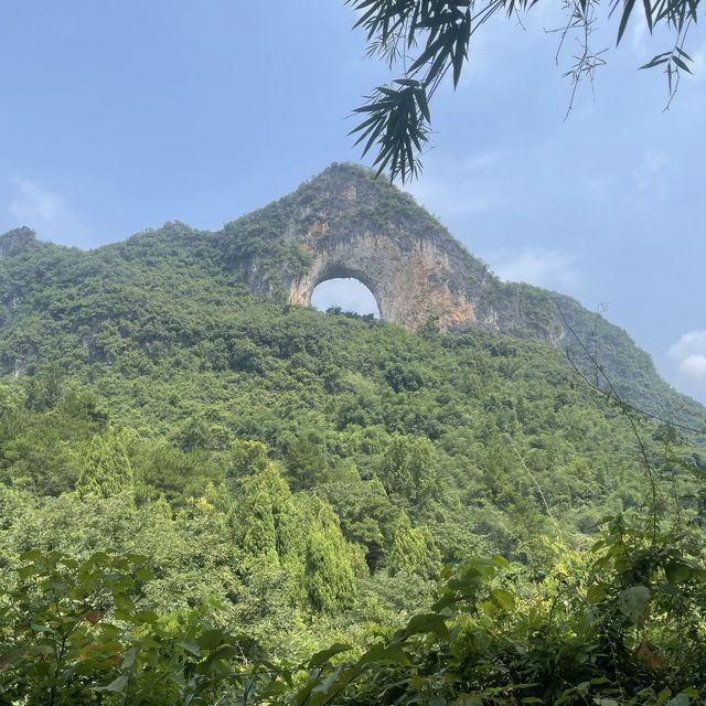 Moon Hill, a short drive from Yangshuo
