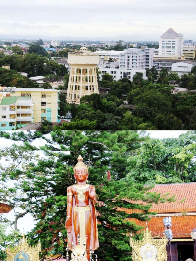 Overlooking the ancient city of Chiang Mai from Suthep Mountain.