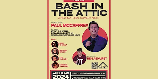 Southampton Comedy Night with Paul McCaffrey & Friends - Wednesday 17th Jan | The Attic Southampton