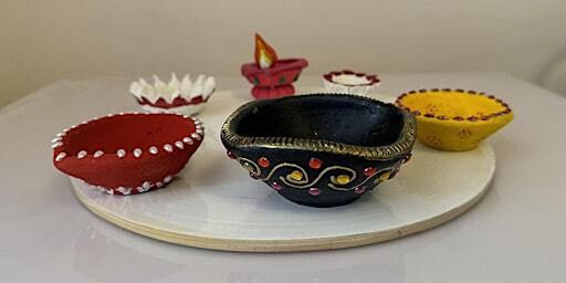 Children and adult's workshop | Diya art/Tea-light with artist Madhu Khanna | Logan Art Galery