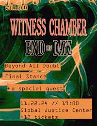 Witness Chamber (ID) / End of Dayz (WA) | Global Justice Center
