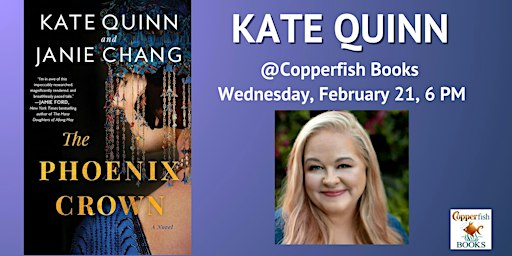 New York Times and USA Today bestselling author Kate Quinn | Copperfish Books