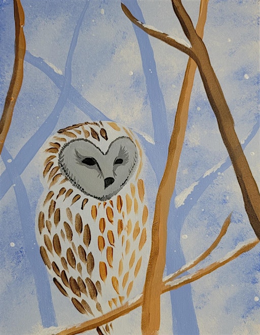 PNW Paint Night & Untamed Coffee presents "Winter Owl"! | Untamed Coffee & Muddy Soda