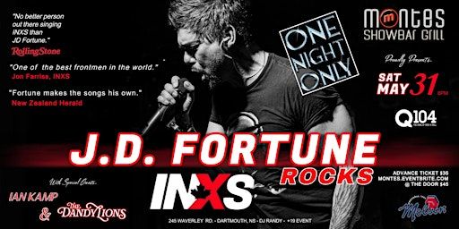 JD Fortune Rocks INXS | Monte's Showbar Grill