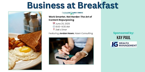 June Business at Breakfast | Zak's Diner Carleton Place
