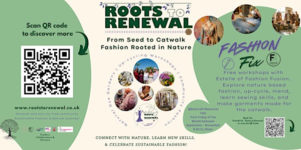 Fashion Fix - Up-cycling, repairing, mending, creating fashion and textiles | Bullcroft Memorial Hall