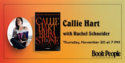BookPeople Presents: Callie Hart - Brimstone | First Baptist Church of Austin
