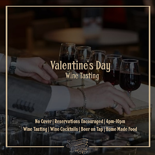 Valentine's Day Wine Tasting | Shrugging Doctor Beverage Company