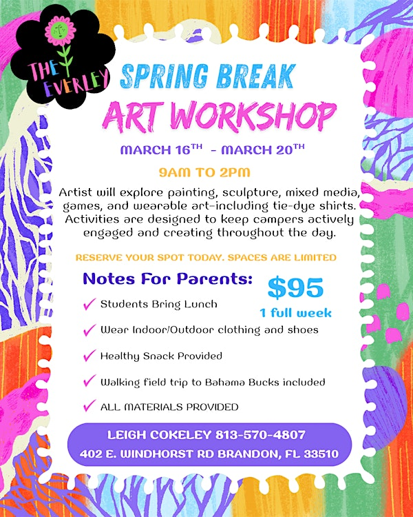 Spring Break Art Workshop | 402 E Windhorst Rd