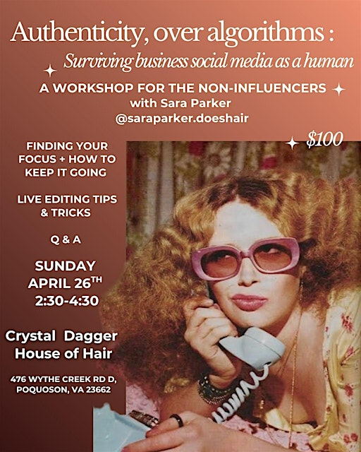 Authenticity, over algorithms : social media for humans | Crystal Dagger House of Hair