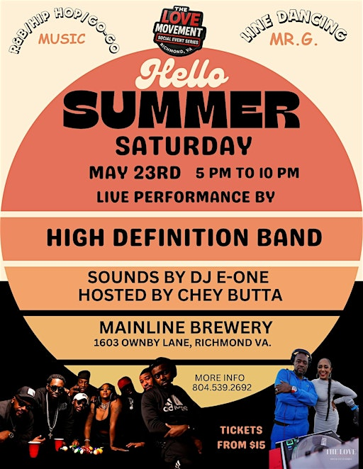HELLO SUMMER FESTIVAL 2026 - The Love Movement RVA | Main Line Brewery